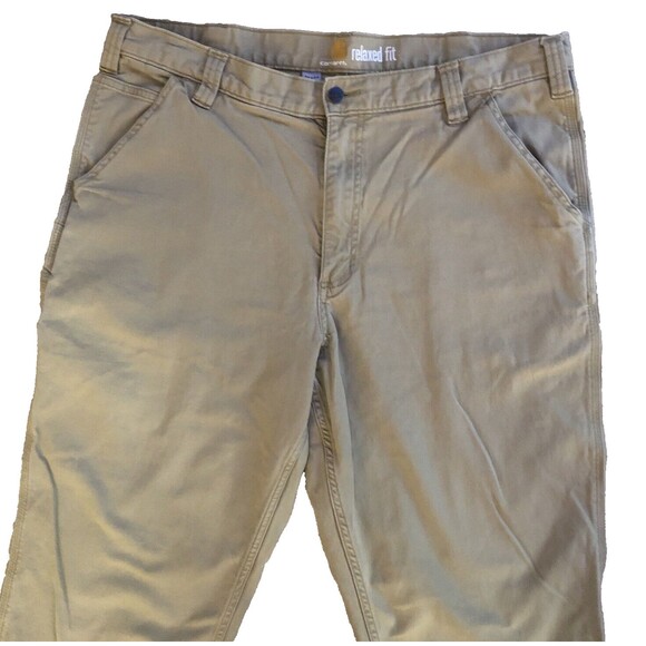 Carhartt Rugged Flex Relaxed Fit Pants Men's 38x31 Cotton Canvas Work Carpenter - Picture 3 of 14